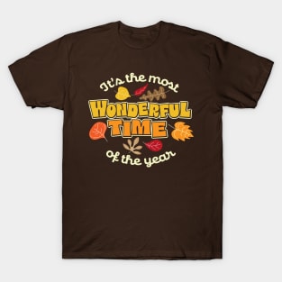 Fall - It's the Most Wonderful Time of the Year design T-Shirt